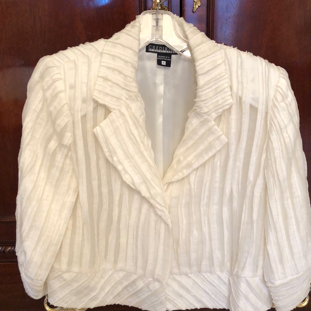 Ivory Linen Jacket